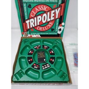 1995 Classic Tripoley Game Deluxe Edition  by  Cadaco, Complete & Nice!